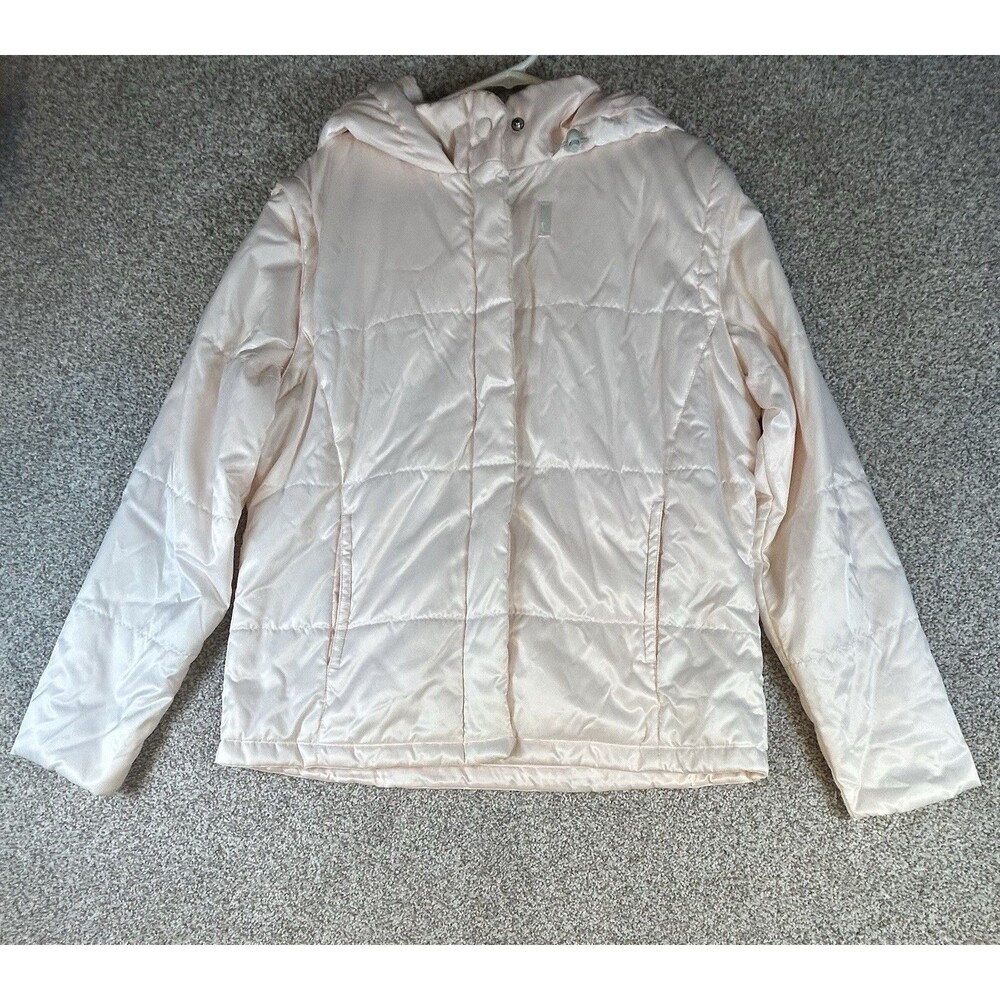 Nike Puffer‎ Jacket Vest Size 16/18 XL Youth Pink Removable Sleeves